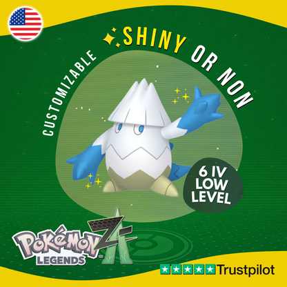 Snover Shiny or Non ✨ 6 IV Pokémon Legends Z-A Competitive Customizable ZA Z A