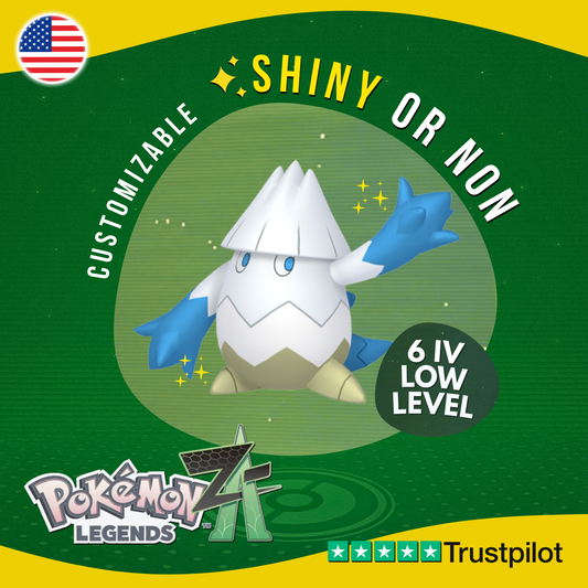 Snover Shiny or Non ✨ 6 IV Pokémon Legends Z-A Competitive Customizable ZA Z A