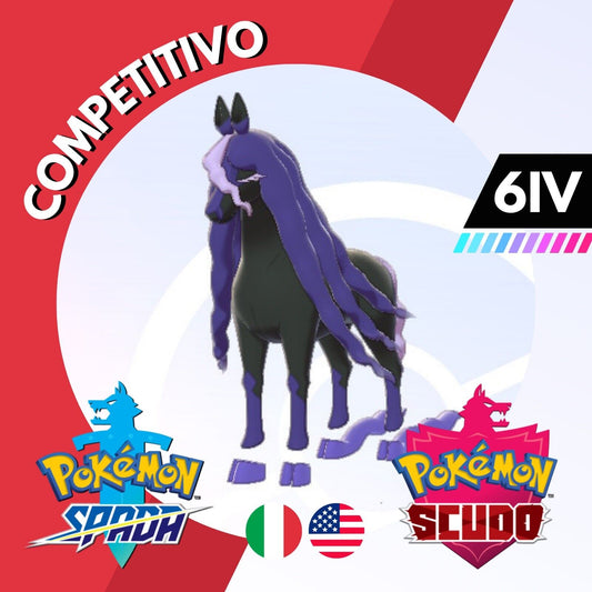 Spectrier Competitivo Non Shiny 6 IV Legit Pokemon Spada Scudo Sword Shield 100