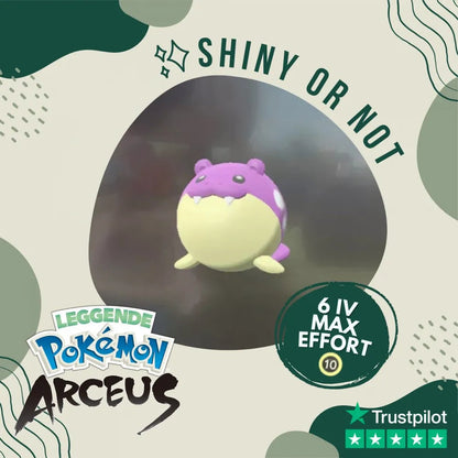 Spheal Shiny ✨ Legends Pokémon Arceus 6 Iv Max Effort Custom Ot Level Gender