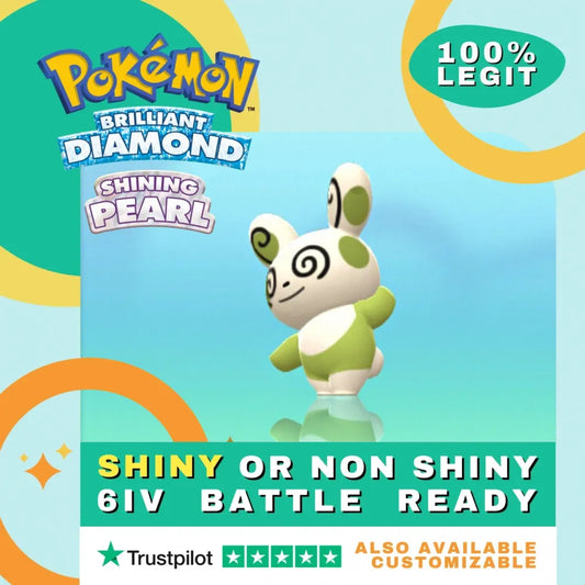 Spinda  Shiny ✨ or Non Shiny Pokémon Brilliant Diamond Shining Pearl Battle Ready 6 IV Competitive 100%  Legit Level 100 Customizable Custom OT
