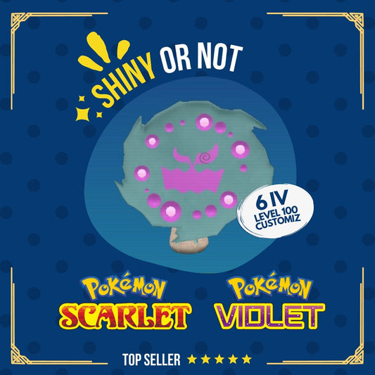 Spiritomb Shiny or Non ✨ 6 IV Competitive Customizable Pokémon Scarlet Violet by Shiny Living Dex | Shiny Living Dex