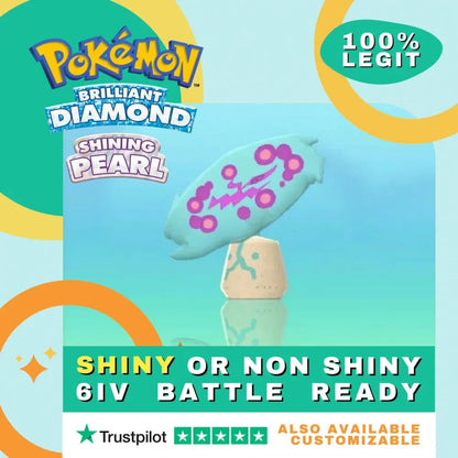 Spiritomb Shiny ✨ or Non Shiny Pokémon Brilliant Diamond Shining Pearl Battle Ready 6 IV Competitive 100% Legit Level 100 Customizable Custom OT by Shiny Living Dex | Shiny Living Dex