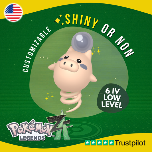 Spoink Shiny or Non ✨ 6 IV Pokémon Legends Z-A Competitive Customizable ZA Z A