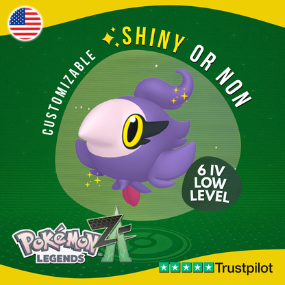 Spritzee Shiny or Non ✨ 6 IV Pokémon Legends Z-A Competitive Customizable ZA Z A