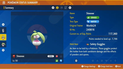 Stenee Worlds24 Championship Event 240816 Untouched IV Pokémon Scarlet Violet