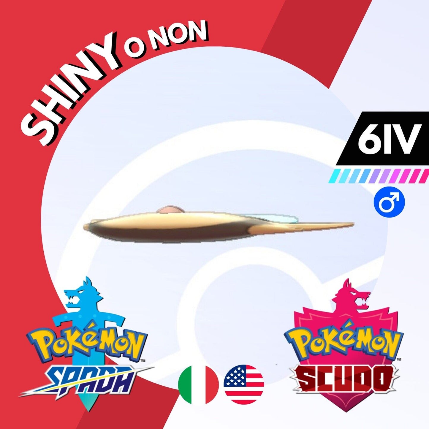 Stunfisk Shiny o Non 6 IV Competitivo Legit Pokemon Spada Scudo Sword Shield