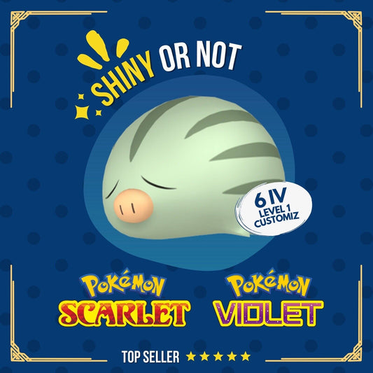 Swinub Shiny or Non ✨ 6 IV Customizable Nature Level OT Pokémon Scarlet Violet by Shiny Living Dex | Shiny Living Dex