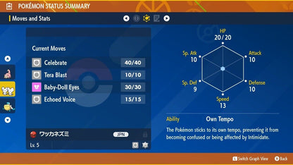 Tandemaus Event 2024 Center Birthday 241101 Untouched IV Pokémon Scarlet Violet