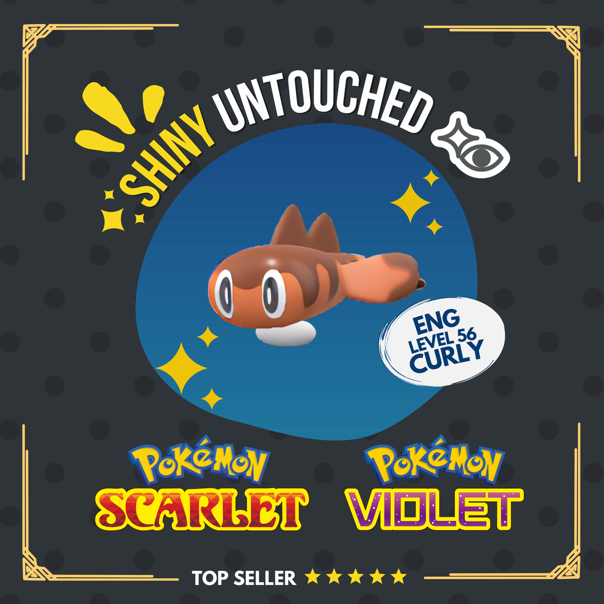 Tatsugiri Curly Shiny Event Crafty Mark Untouched IV Pokémon Scarlet Violet