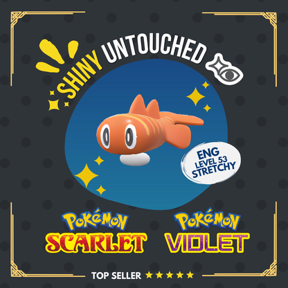 Tatsugiri Stretchy Shiny Event Crafty Mark Untouched IV Pokémon Scarlet Violet