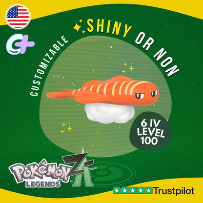 Tatsugiri Stretchy Shiny or Non ✨6 IV Pokémon Legends Z-A Customizable ZA Z A