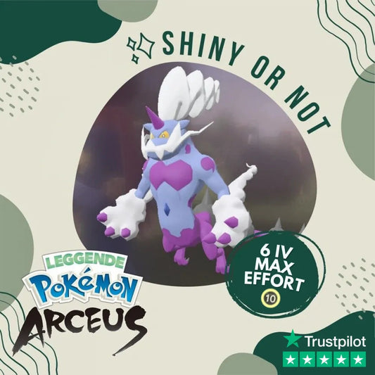 Thundurus Shiny ✨ Legends Pokémon Arceus 6 Iv Max Effort Custom Ot Level Gender