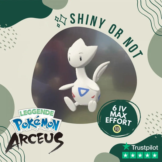 Togetic Shiny ✨ Legends Pokémon Arceus 6 Iv Max Effort Custom Ot Level Gender