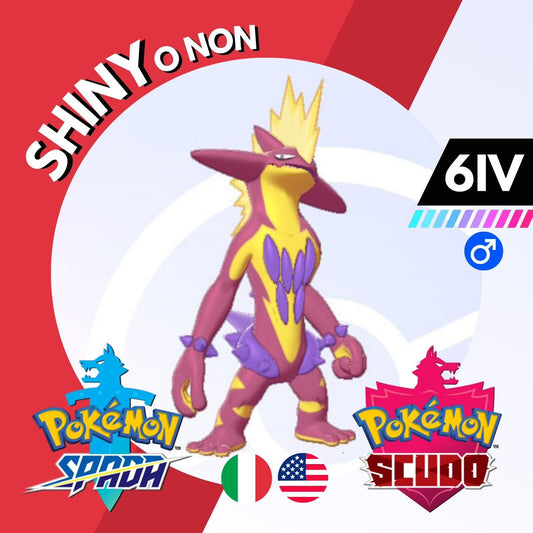 Toxtricity Melodia Amped Form Shiny o Non 6 IV Pokemon Spada Scudo Sword Shield