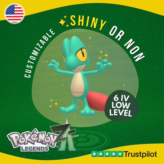Treecko Shiny or Non ✨ 6 IV Pokémon Legends Z-A Competitive Customizable ZA Z A