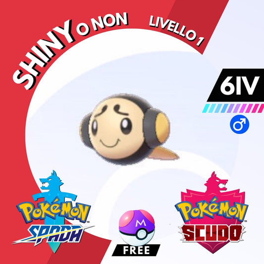 Tympole Shiny o Non 6 IV e Master Ball Legit Pokemon Spada Scudo Sword Shield