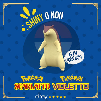 Typhlosion Shiny or Non ✨ 6 IV Competitive Customizable Pokémon Scarlet Violet by Shiny Living Dex | Shiny Living Dex