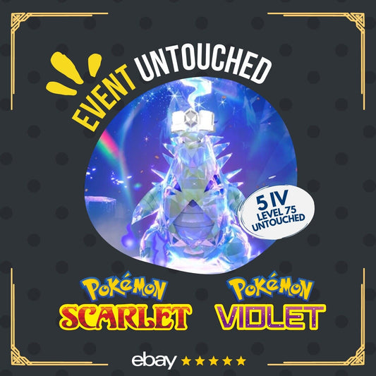 Tyranitar Ghost Tera Raid Event December 2022 Untouched Pokémon Scarlet Violet Non Shiny Lv. 75 by Shiny Living Dex | Shiny Living Dex