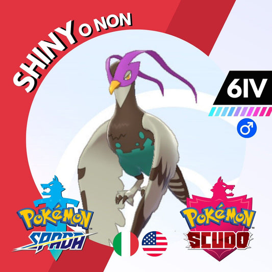 Unfezant Shiny o Non 6 IV Competitivo Legit Pokemon Spada Scudo Sword Shield
