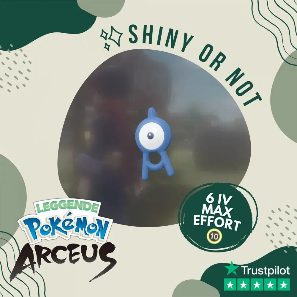 Unown Shiny ✨ Legends Pokémon Arceus 6 Iv Max Effort Custom Ot Level Gender