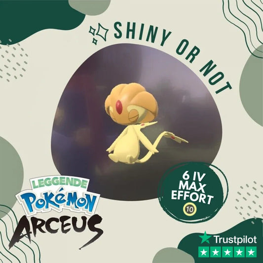 Uxie Shiny ✨ Legends Pokémon Arceus 6 Iv Max Effort Custom Ot Level Gender