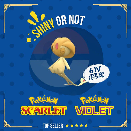 Uxie Shiny or Non ✨ 6 IV Competitive Customizable Pokémon Scarlet Violet by Shiny Living Dex | Shiny Living Dex