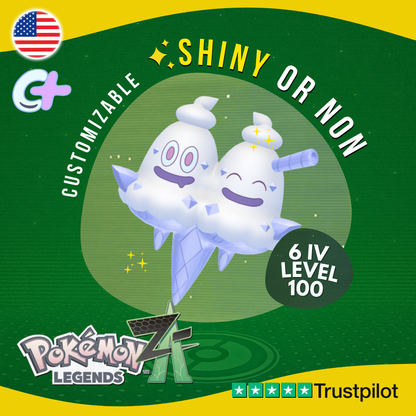 Vanillish Shiny or Non ✨6 IV Pokémon Legends Z-A Competitive Customizable ZA Z A