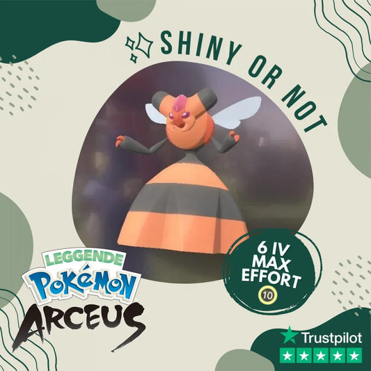 Vespiquen Shiny ✨ Legends Pokémon Arceus 6 IV Max Effort Custom OT Level Gender by Shiny Living Dex | Shiny Living Dex