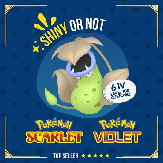 Victreebel Shiny or Non ✨ 6 IV Competitive Customizable Pokémon Scarlet Violet by Shiny Living Dex | Shiny Living Dex