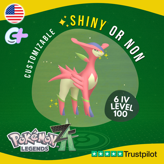 Virizion Shiny or Non 6 IV Pokémon Legends Z-A Competitive Customizable ZA Z A