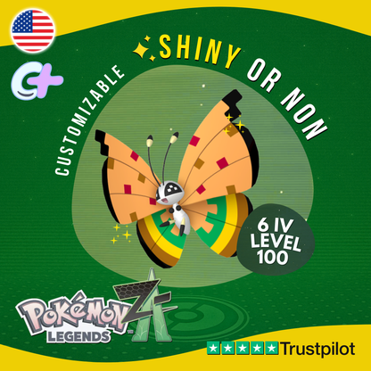 Vivillon High Plains Pattern Shiny or Non ✨6 IV Pokémon Legends Z-A Legit ZA Z A