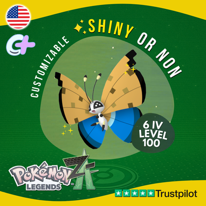 Vivillon River Pattern Shiny or Non ✨6 IV Pokémon Legends Z-A Legit ZA Z A