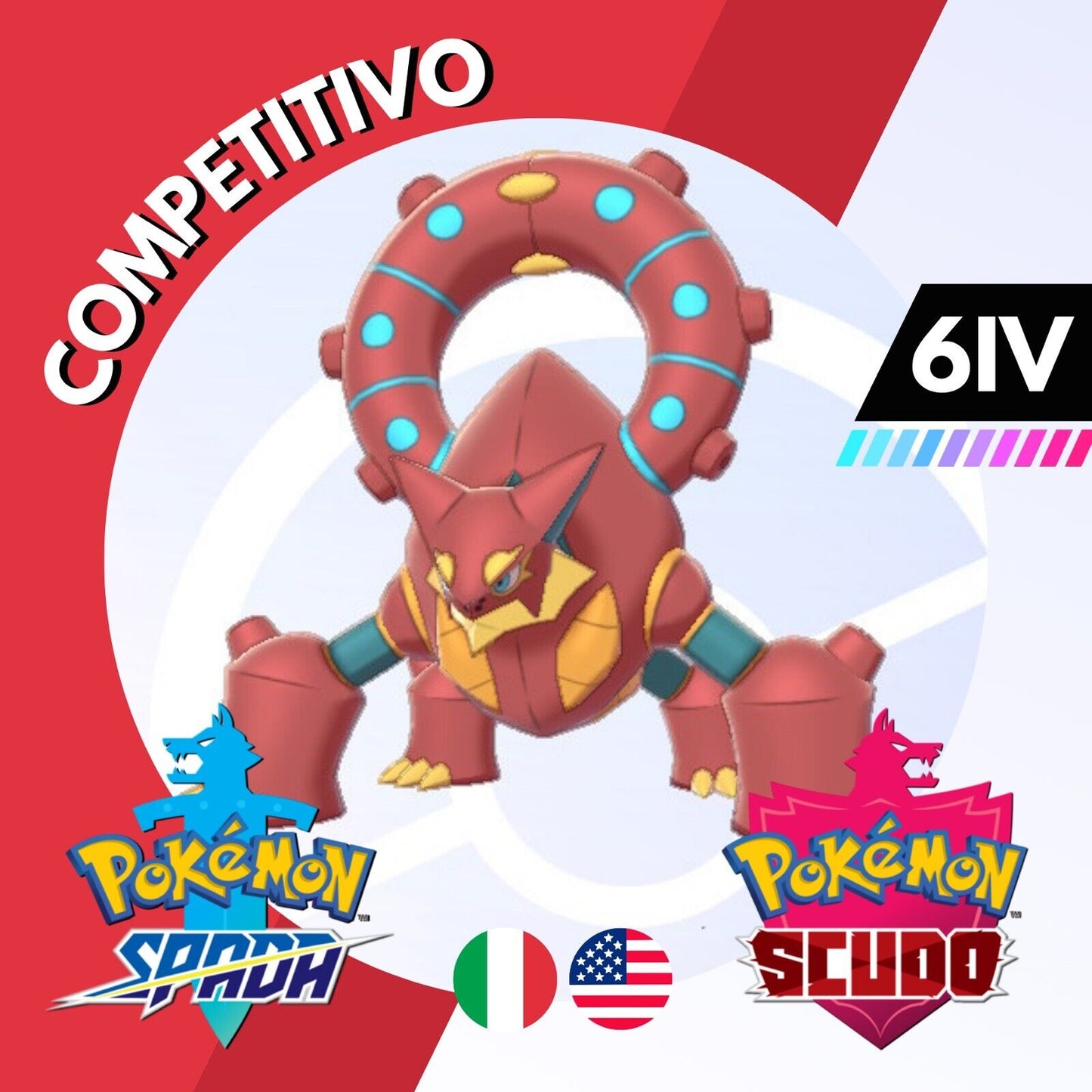 Volcanion Competitivo Non Shiny 6 IV Legit Pokemon Spada Scudo Sword Shield 100