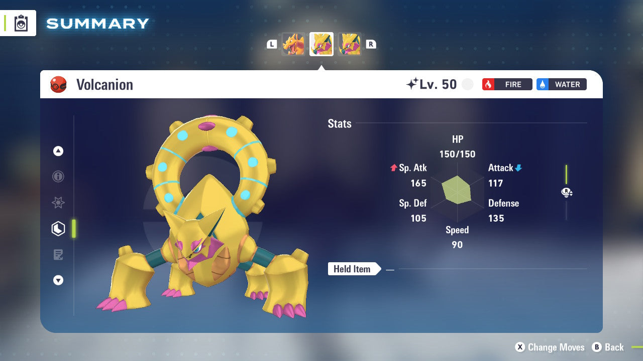 Volcanion Shiny Event 2026 Untouched IV 260427 HOME Legit Pokémon Legends ZA Z A