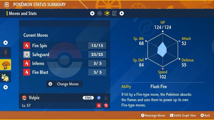 Vulpix Shiny Mass Outbreak August 25 Event Untouched IV Pokémon Scarlet Violet
