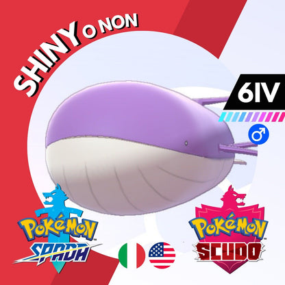 Wailord Shiny o Non 6 IV Competitivo Legit Pokemon Spada Scudo Sword Shield