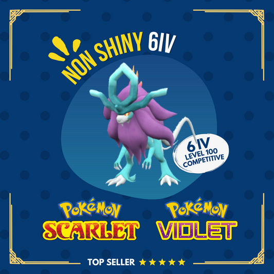 Walking Wake Suicune Paradox 6IV Competitive Customizable Pokémon Scarlet Violet by Shiny Living Dex | Shiny Living Dex