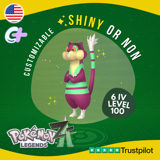 Watchog Shiny or Non ✨6 IV Pokémon Legends Z-A Competitive Customizable ZA Z A
