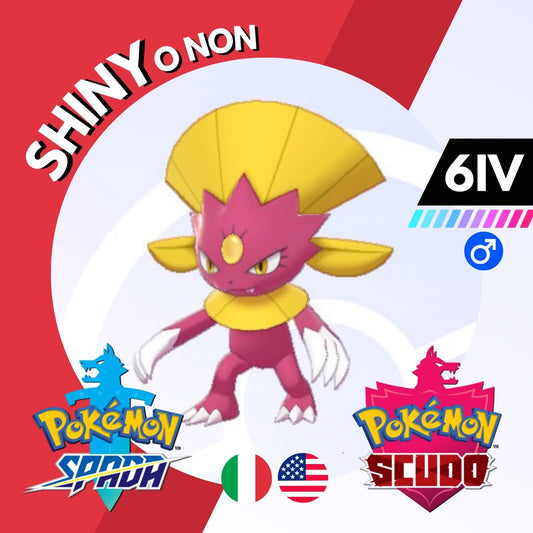 Weavile Shiny o Non 6 IV Competitivo Legit Pokemon Spada Scudo Sword Shield