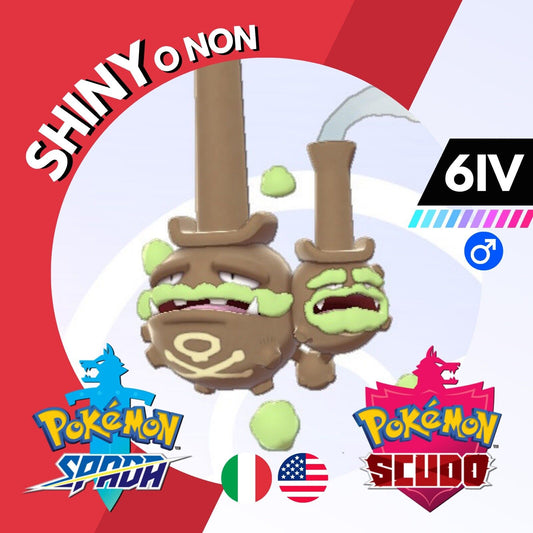 Weezing Galar Shiny o Non 6IV Competitivo Legit Pokemon Spada Scudo Sword Shield