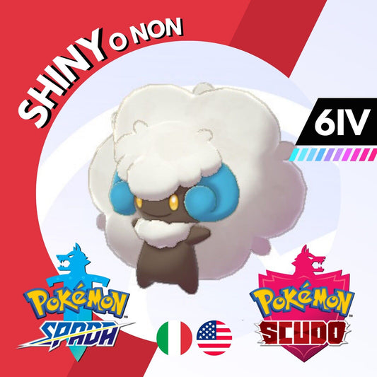 Whimsicott Shiny o Non 6 IV Competitivo Legit Pokemon Spada Scudo Sword Shield