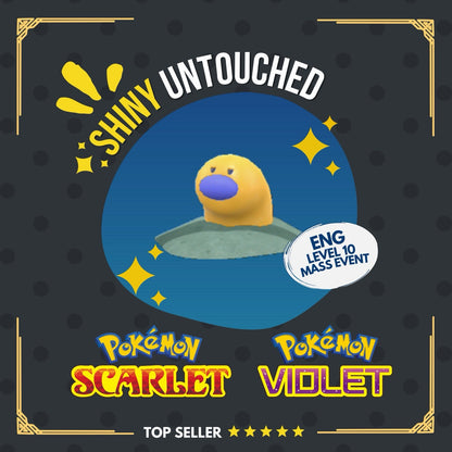 Wiglett Shiny Event Mass Outbreaks 2025 Gold Untouched IV Pokémon Scarlet Violet