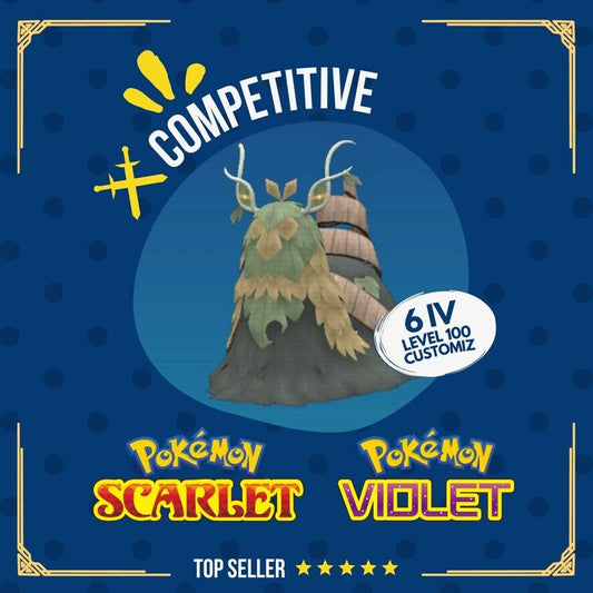 Wo-Chi Non Shiny Legendarie Competitive 6 IV Customizable Pokémon Scarlet Violet by Shiny Living Dex | Shiny Living Dex