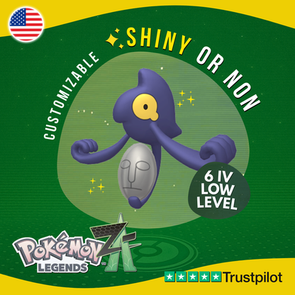 Yamask Shiny or Non ✨ 6 IV Pokémon Legends Z-A Competitive Customizable ZA Z A