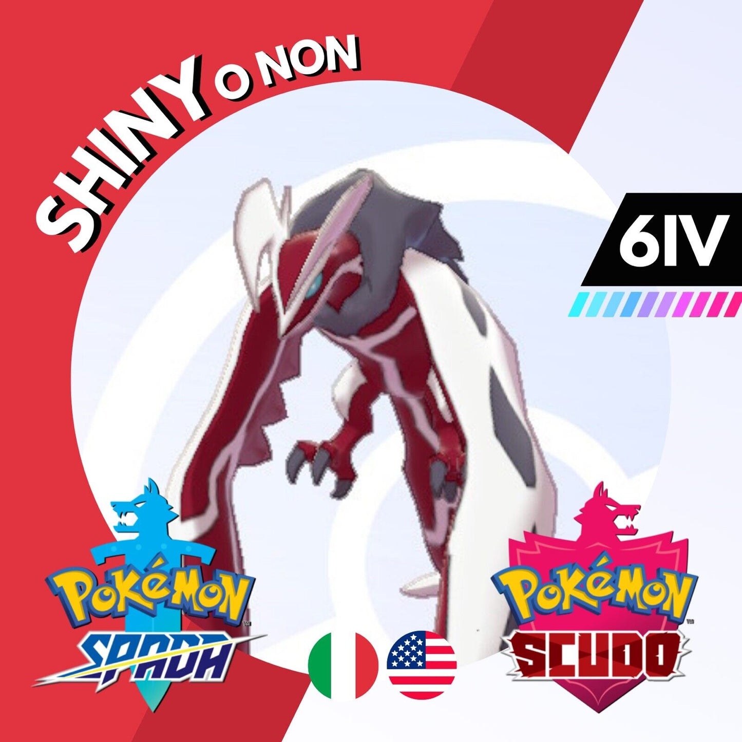 Yveltal Shiny o Non 6 IV Competitivo Legit Pokemon Spada Scudo Sword Shield