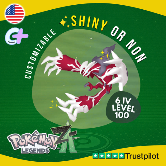 Yveltal Shiny or Non Shiny 6 IV Pokémon Legends Z-A Custom Competitive ZA Z A