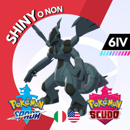 Zekrom Shiny o Non 6 IV Competitivo Legit Pokemon Spada Scudo Sword Shield