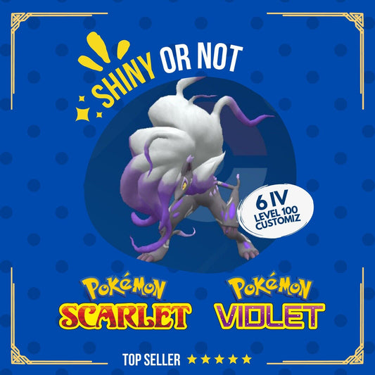 Zoroark Hisui Shiny or Non 6 IV Competitive Customizable Pokémon Scarlet Violet by Shiny Living Dex | Shiny Living Dex