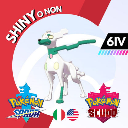 Zygarde 10 Cane Shiny o Non 6 IV Competitivo Pokemon Spada Scudo Sword Shield